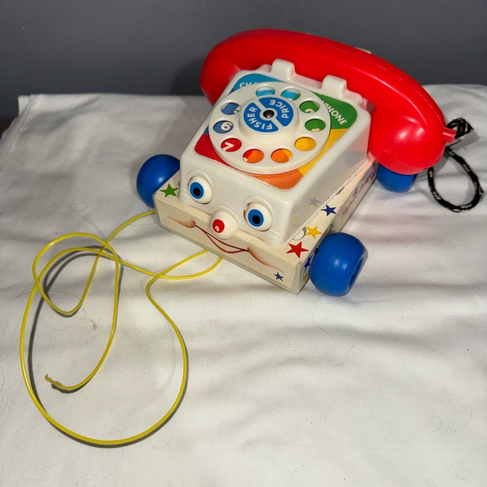 Vintage Fisher price pull toy telephone early 90’s